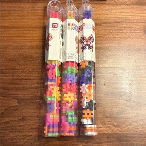 3 tubes # Hashtag Building Blocks 72 pc/tube Puzzles Target bullseye playground